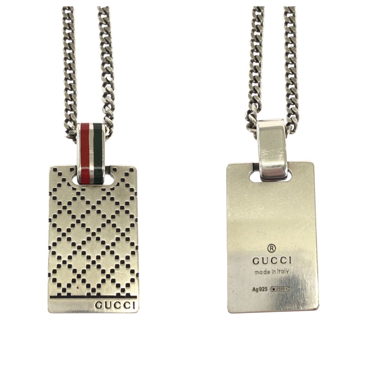 美品 GUCCI グッチ シェリーライン ディアマンテ シルバー シルバー925