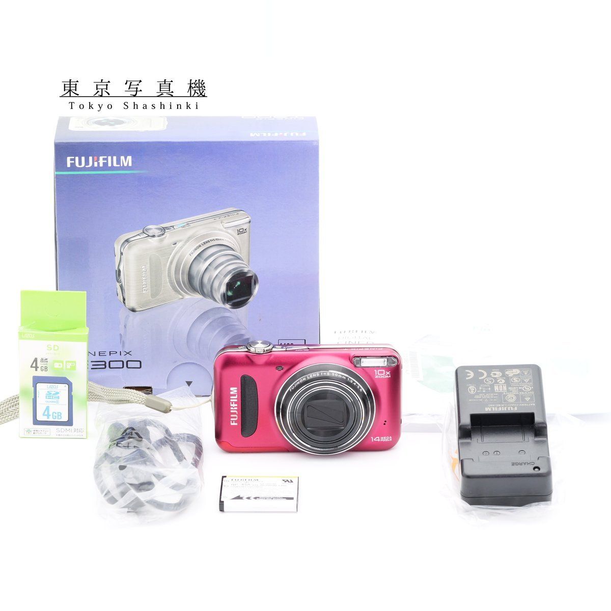 FUJIFILM FinePix T300 レッド コンパクトデジタルカメラ フジフィルム