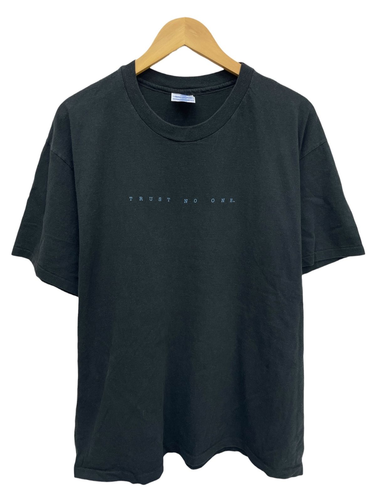 Hanes (ヘインズ) X-Files X-ファイル 映画 ムービーTシャツ プリント 両面1995年製 古着 ビンテージ XL ブラック メンズ/045