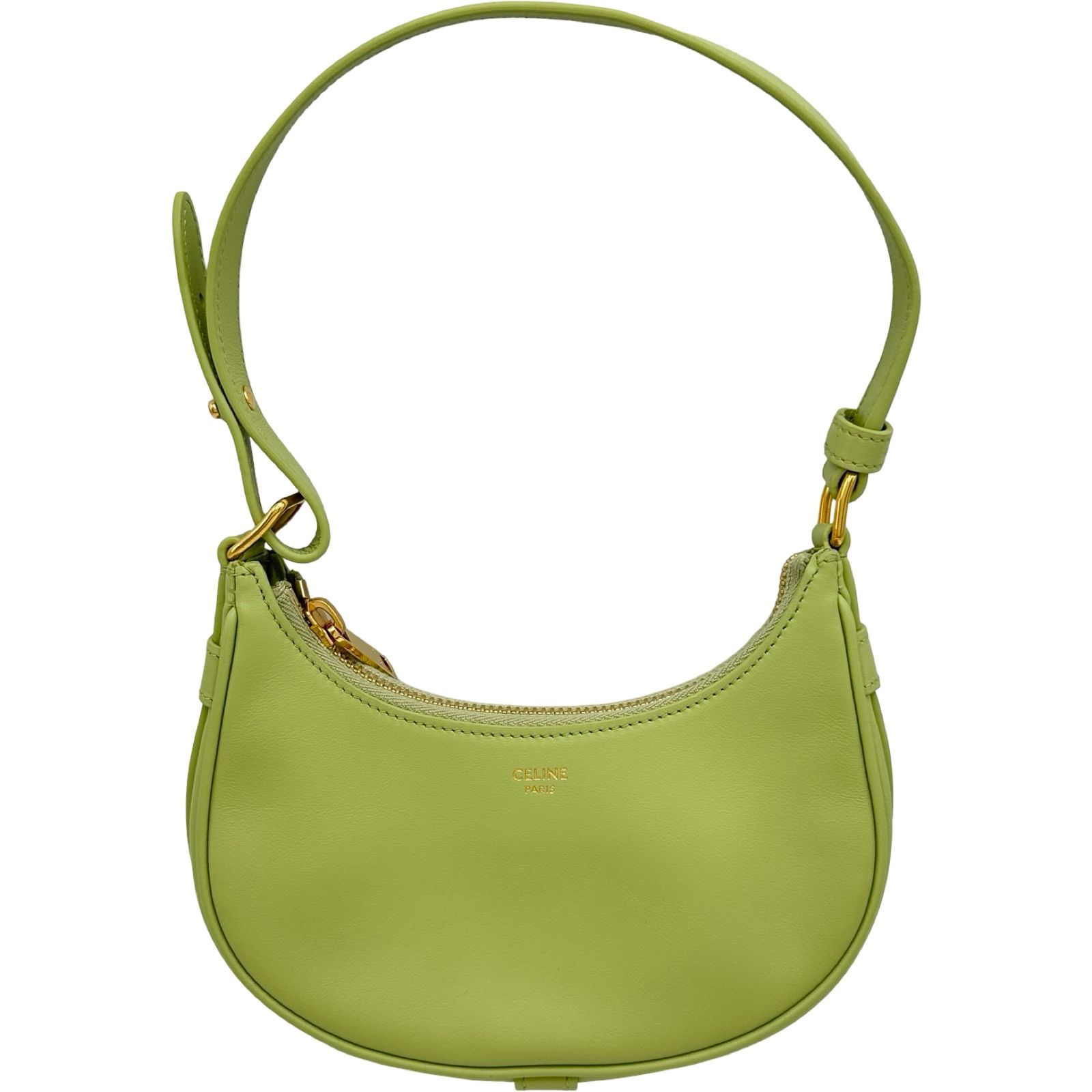 セリーヌ CELINE ミニアヴァンショルダー 193952 ライトグリーン レザー レディース ショルダーバッグ