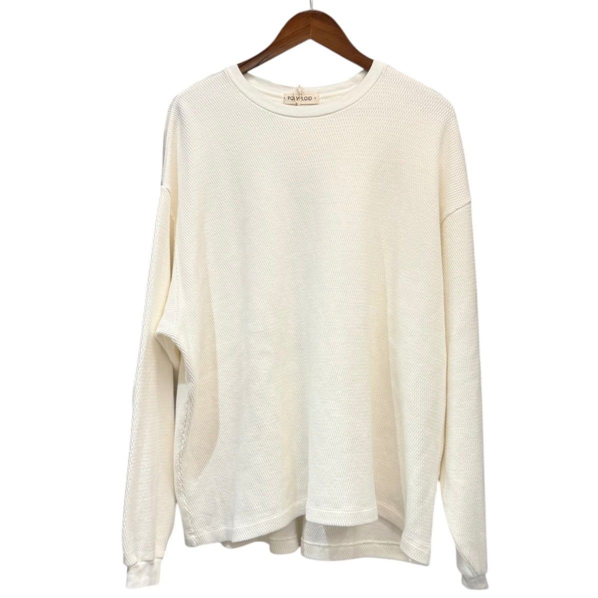 POLYPLOID ポリプロイド OVERSIZE LONGSLEEVE C ダブルフェイスサーマルカットソー C-7-001-061 2 ホワイト 15489