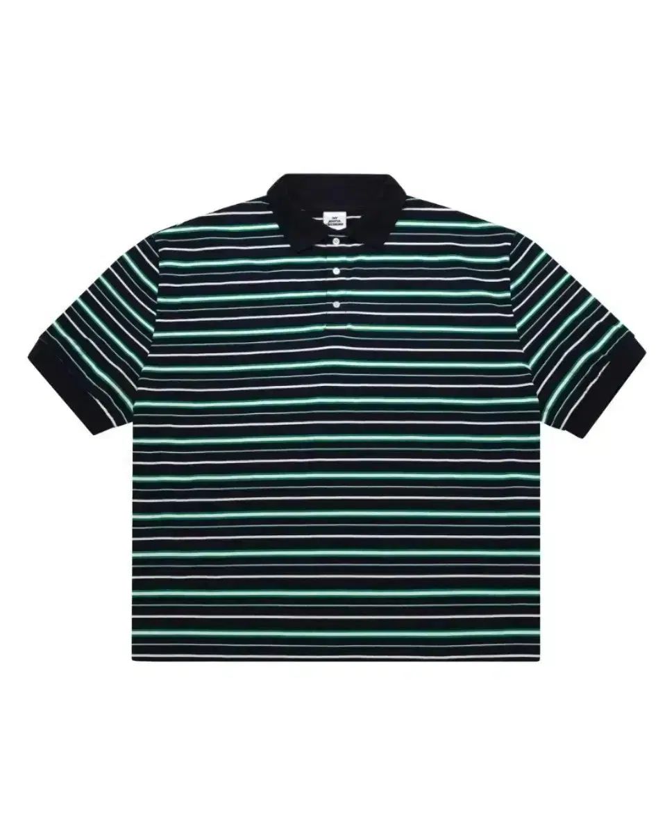 L MJD オーバーサイズ ストライプ POLO グリーン