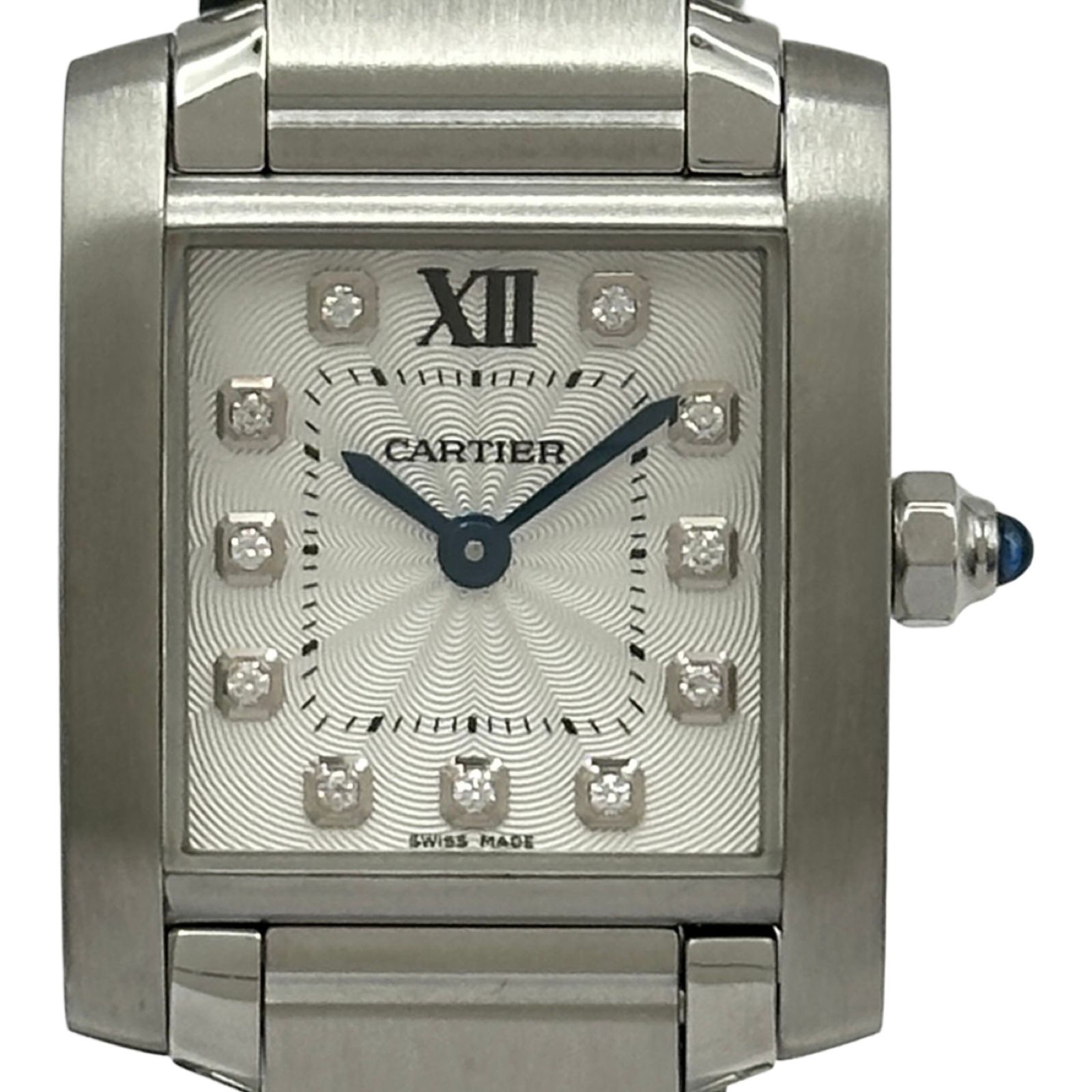 カルティエ Cartier タンクフランセーズSM WE110006 シルバー ステンレススチール クオーツ レディース 腕時計