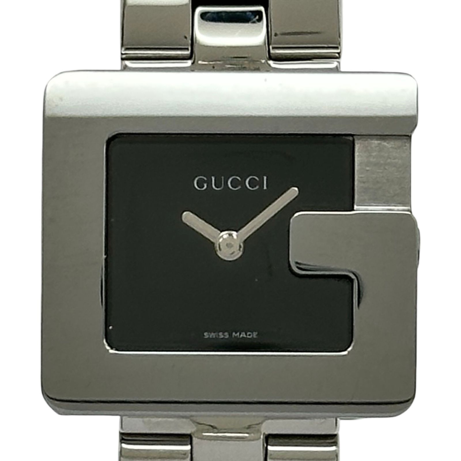 グッチ GUCCI Gスクエア 3600L ブラック ステンレススチール クオーツ レディース 腕時計