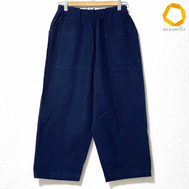 #anc ヤンマ産業 YAMMA パンツ 紺 ワイド 日本製 レディース [1013562]