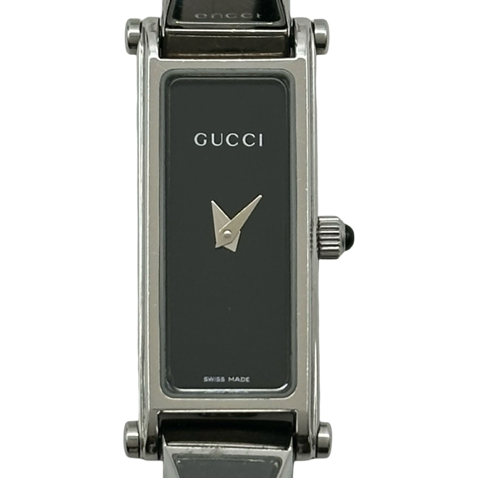 グッチ GUCCI バングルウォッチ 1500L ブラック ステンレススチール クオーツ レディース 腕時計 15,750円