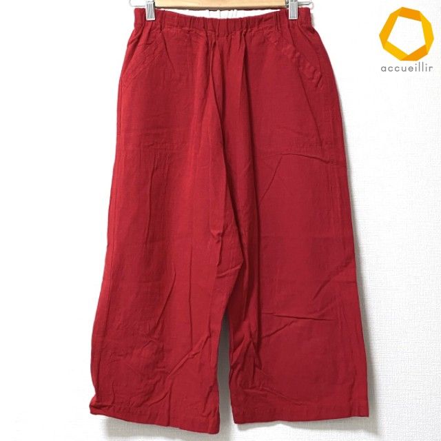 #anc ヤンマ産業 YAMMA パンツ 赤 ワイド 日本製 レディース [1013563]