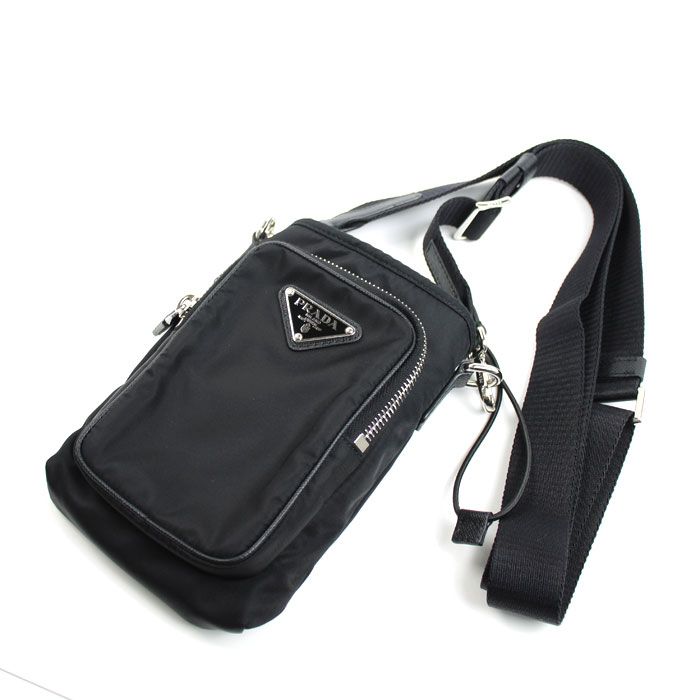 PRADA プラダ テスート ショルダーバッグ ブラック 2ZH155_2DMI_F0002 ICチップ レディース 中古
