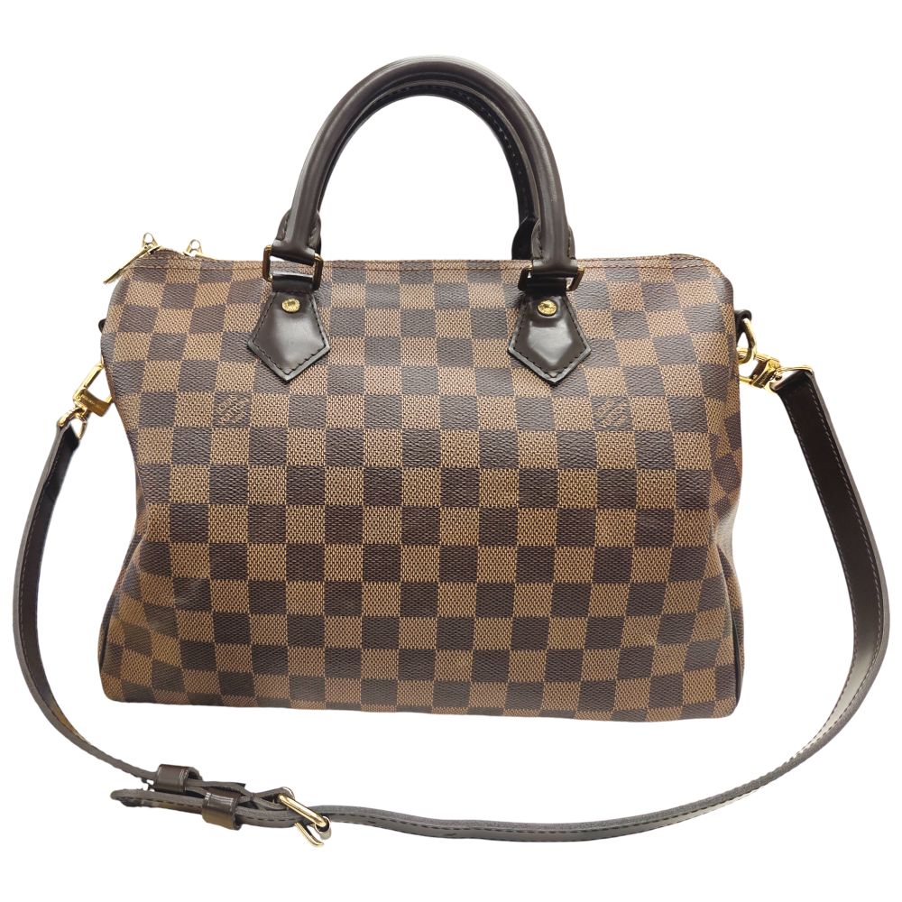 【中古】LOUIS VUITTON ルイヴィトン スピーディバンドリエール30 N41368 ダミエエベヌ 2wayバッグ ショルダーバッグ ハンドバッグ ダミエキャンバス ブラウン系 レディース メンズ ユニセックス お洒落 【ブランドギャラリー心斎橋店】