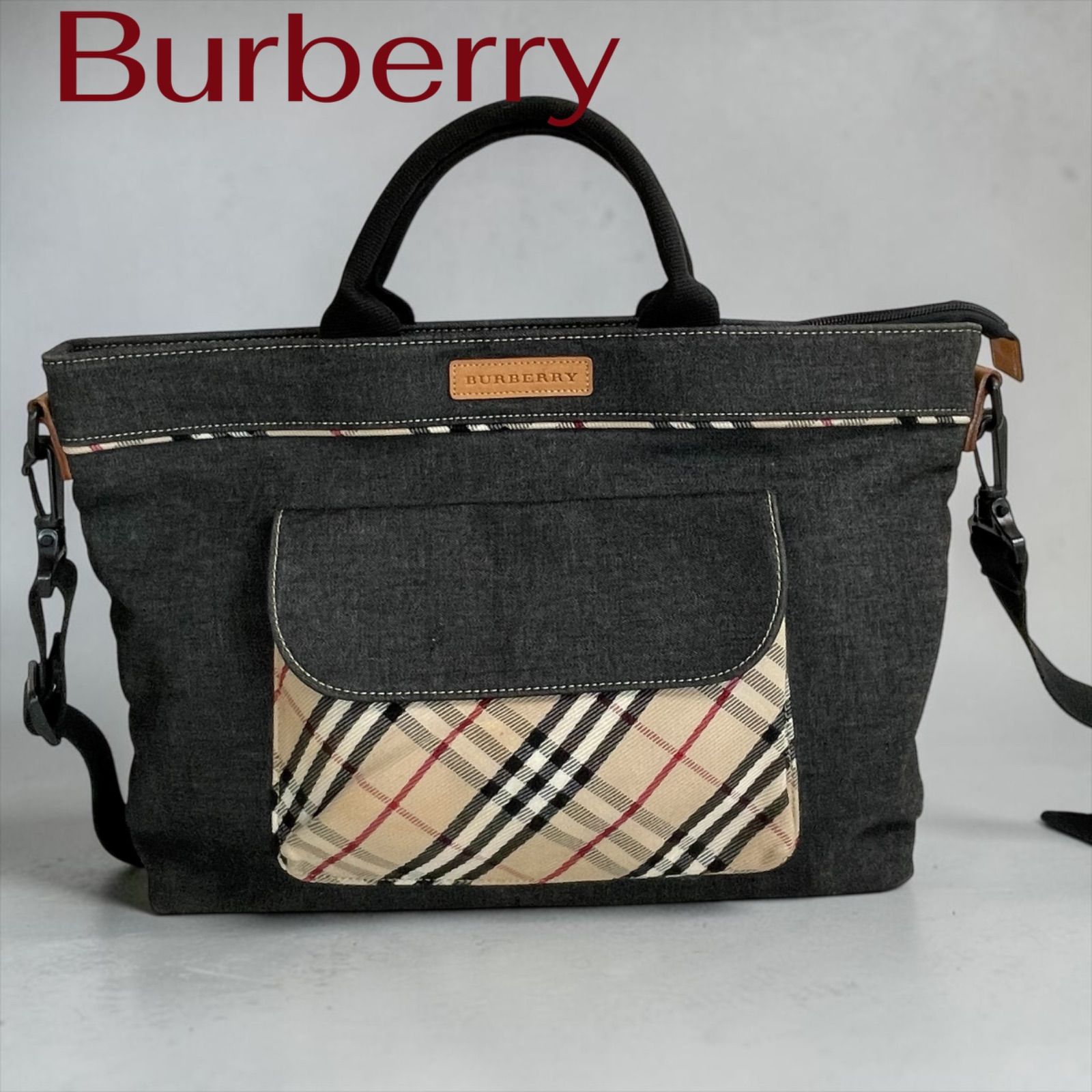 Burberry 2way ショルダーバッグ ノバチェック ユニセックス - メルカリ