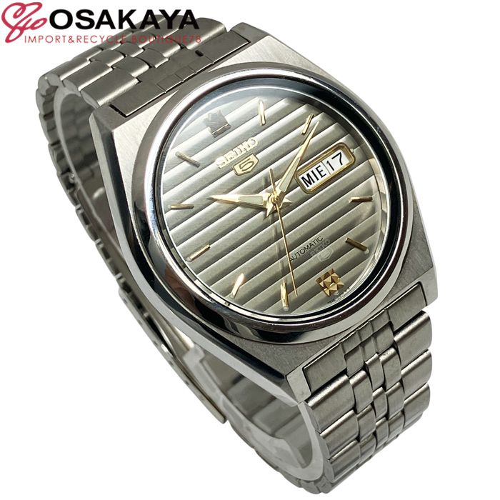 美品】【希少】SEIKO セイコー 5 ファイブ デイデイト 腕時計 自動巻き
