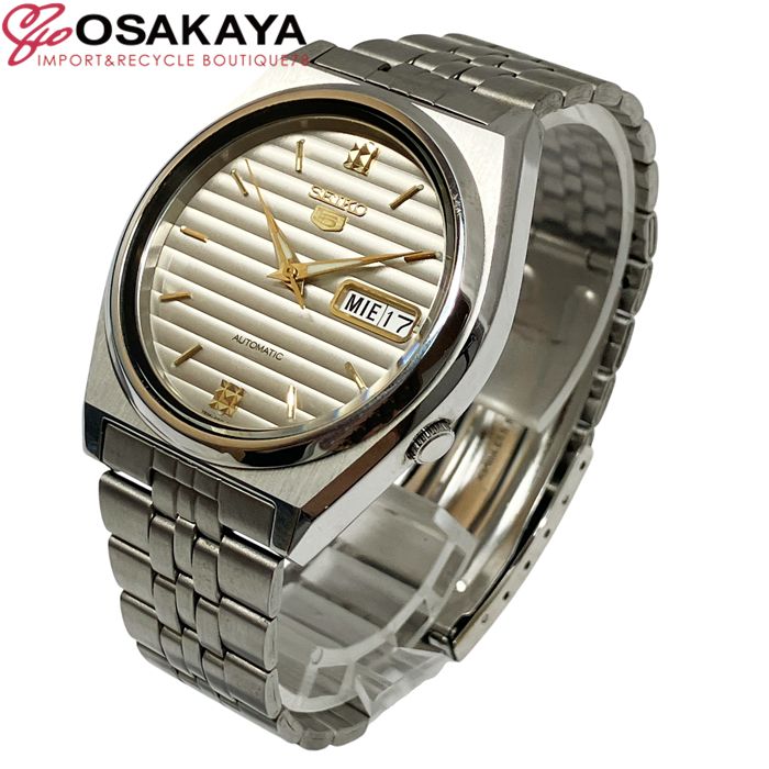 美品】【希少】SEIKO セイコー 5 ファイブ デイデイト 腕時計 自動巻き