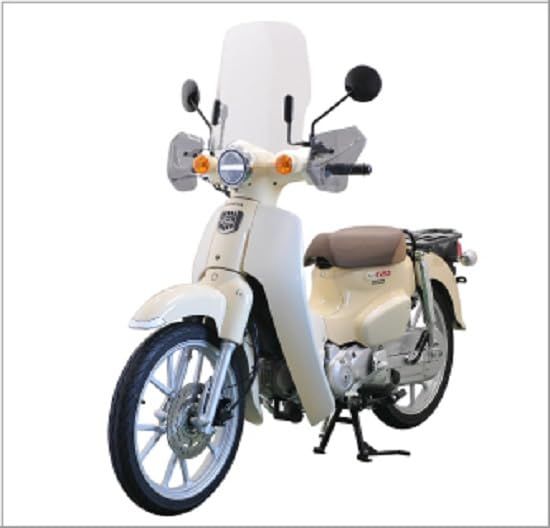 旭風防(AF ASAHI) ウインドシールド スーパーカブ50(2BH-AA09)/スーパーカブ110(2BJ-JA44)(8BJ-JA59) CUB-F3ts 94d71a7f