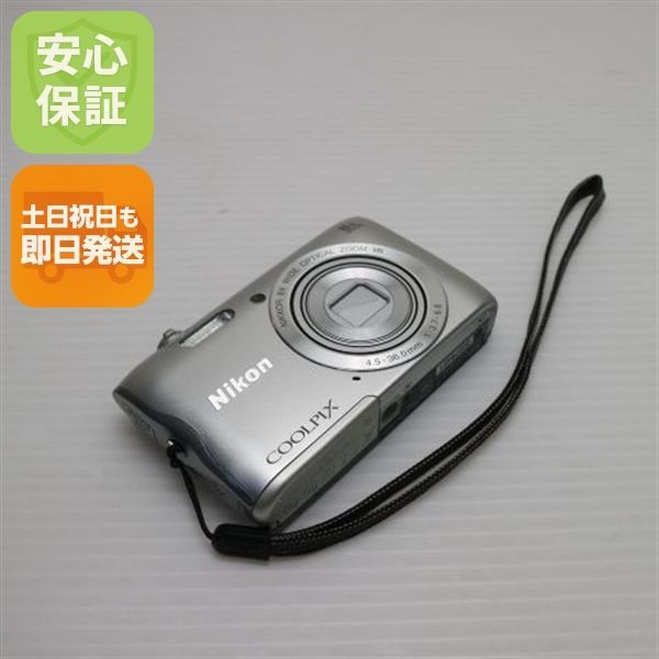 新品同様 COOLPIX A300 シルバー 即日発送 コンデジ Nikon 本体 土日祝発送OK 03000
