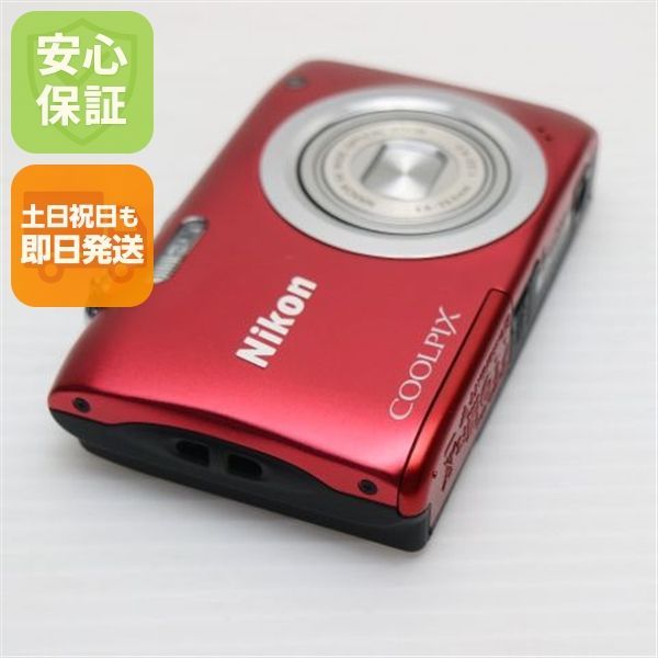 新品同様 COOLPIX A100 レッド 即日発送 コンデジ Nikon 本体 土日祝発送OK 03000