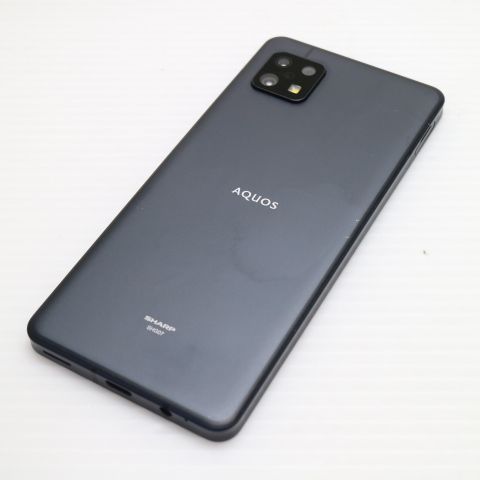 超美品 AQUOS sense6s SHG07 ブラック スマホ 白ロム 土日祝発送OK