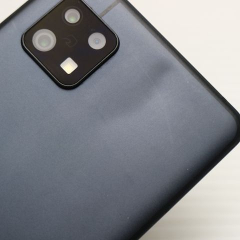 良品中古 AQUOS sense6s SHG07 ブラック スマホ 白ロム 中古 土日祝