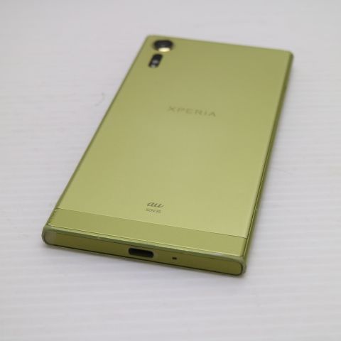 美品 au SOV35 Xperia XZs シトラス 即日発送 スマホ SONY au 本体 白