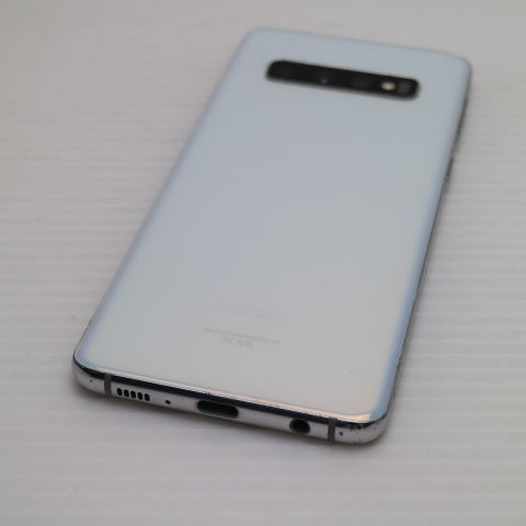 良品中古 SC-03L Galaxy S10 プリズムホワイト スマホ 本体 白ロム