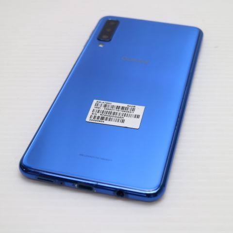 美品 SIMフリー Galaxy A7 ブルー スマホ 本体 白ロム 土日祝発送OK