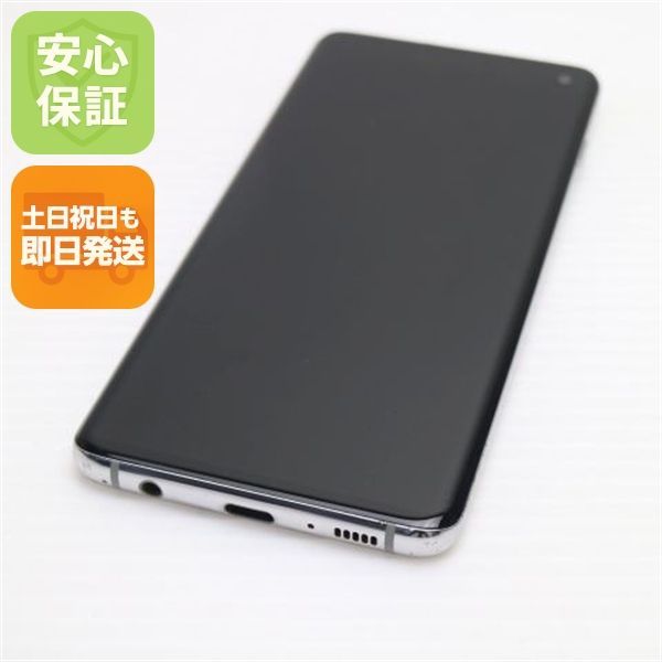 良品中古 SC-03L Galaxy S10 プリズムホワイト スマホ 本体 白ロム