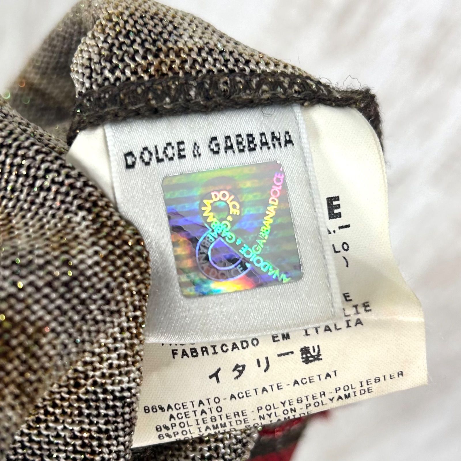 美品 00s D&G DOLCE&GABBANA ドルチェアンドガッバーナ レオパード