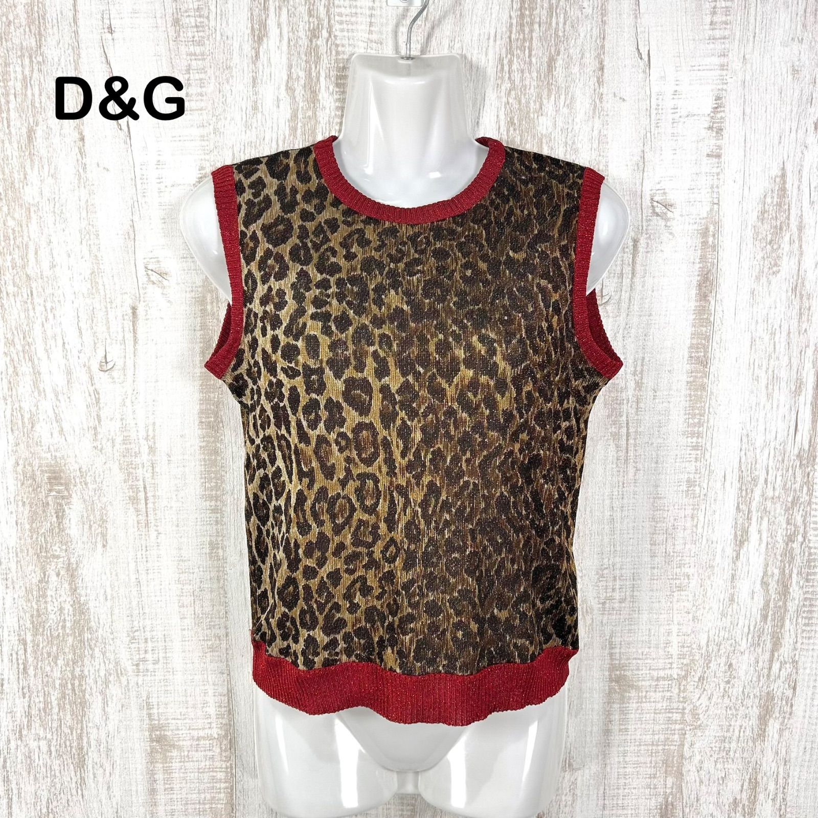 美品 00s D&G DOLCE&GABBANA ドルチェアンドガッバーナ レオパード