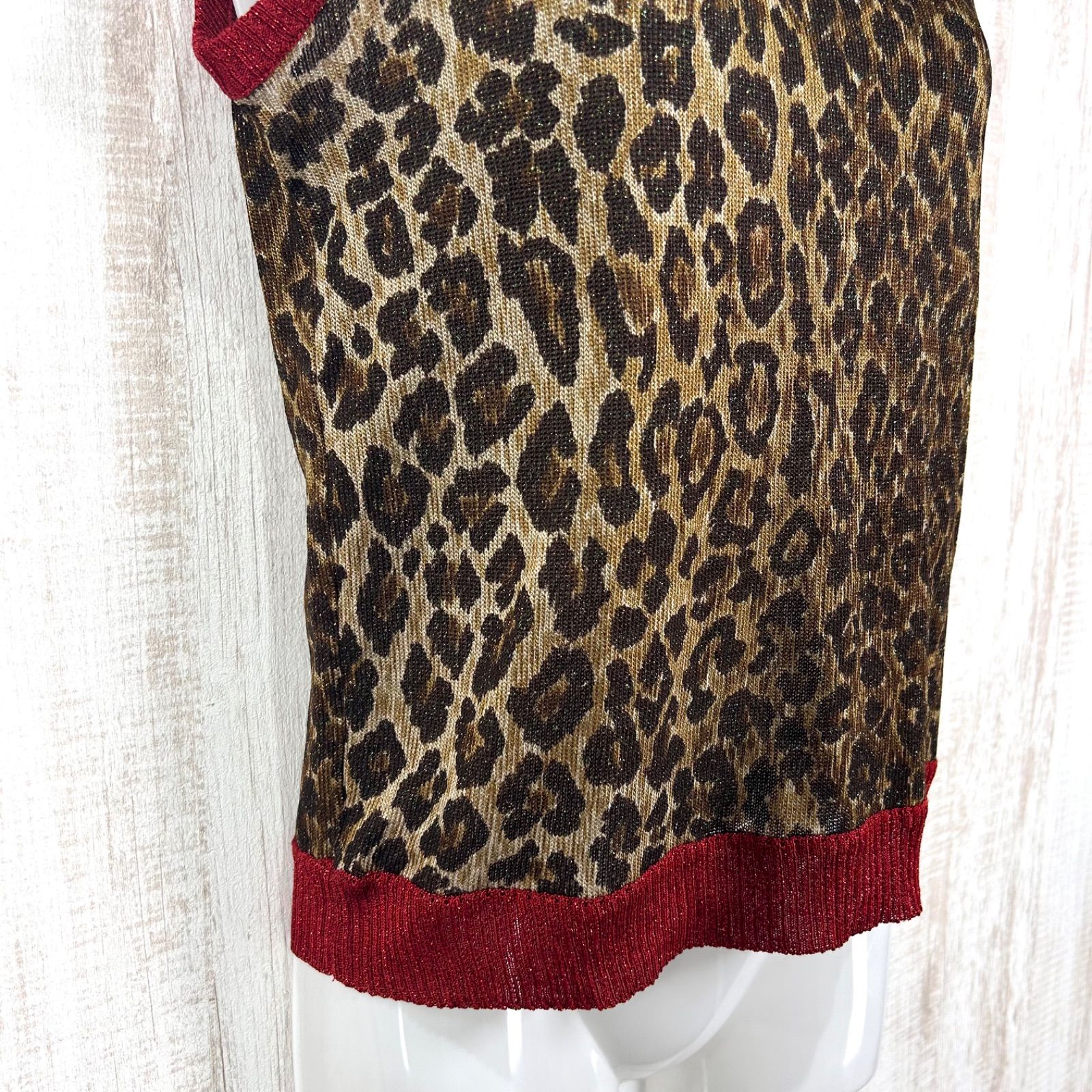 美品 00s D&G DOLCE&GABBANA ドルチェアンドガッバーナ レオパード