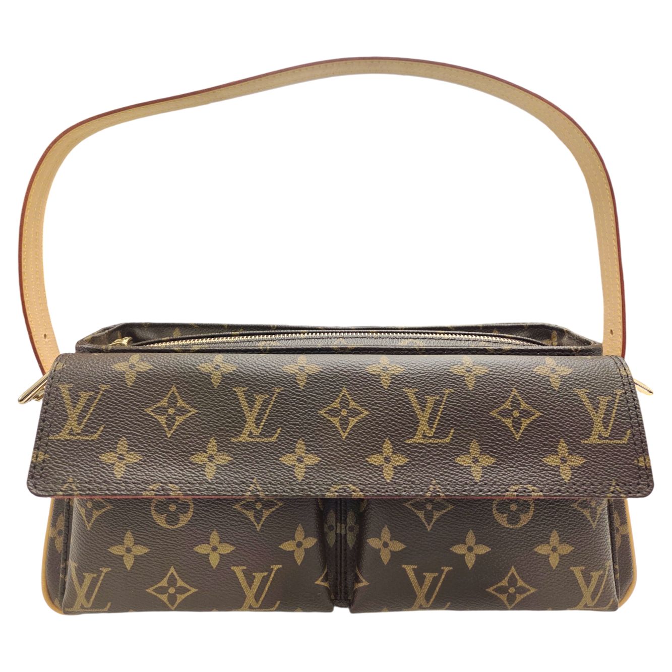 【中古】LOUIS VUITTON ルイ ヴィトン ヴィバシテMM モノグラム M51164 AR1010 ロングショルダー付き ショルダーバッグ ワンショルダー レディース お出かけ 美品 デイリー お洒落 人気 美品 【ブランドギャラリー心斎橋店】