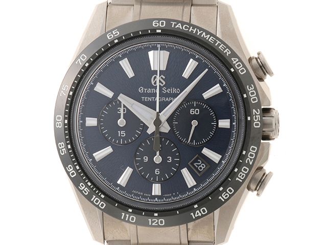 SEIKO セイコー エボリューション9コレクション SLGC001 腕時計 チタン ブルー文字盤 自動巻き メンズ【中古】472