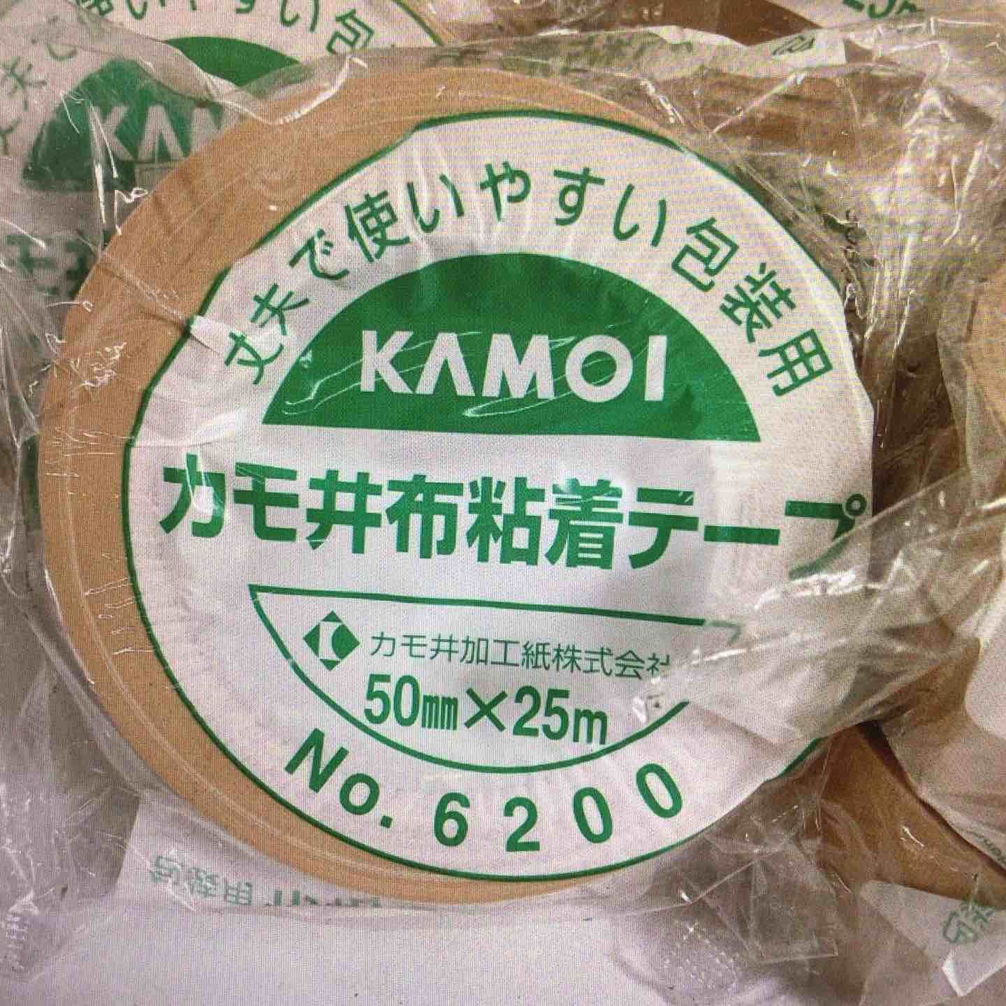 ◇布粘着テープ カモ井加工紙NO.6200 50mm×25m 30巻 1箱【岩槻店】 ◇布粘着テープ カモ井加工紙NO.6200 50mm×25m 30巻 1箱【岩槻店