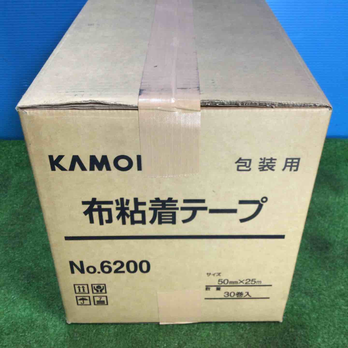 ◇布粘着テープ カモ井加工紙NO.6200 50mm×25m 30巻 1箱【岩槻店