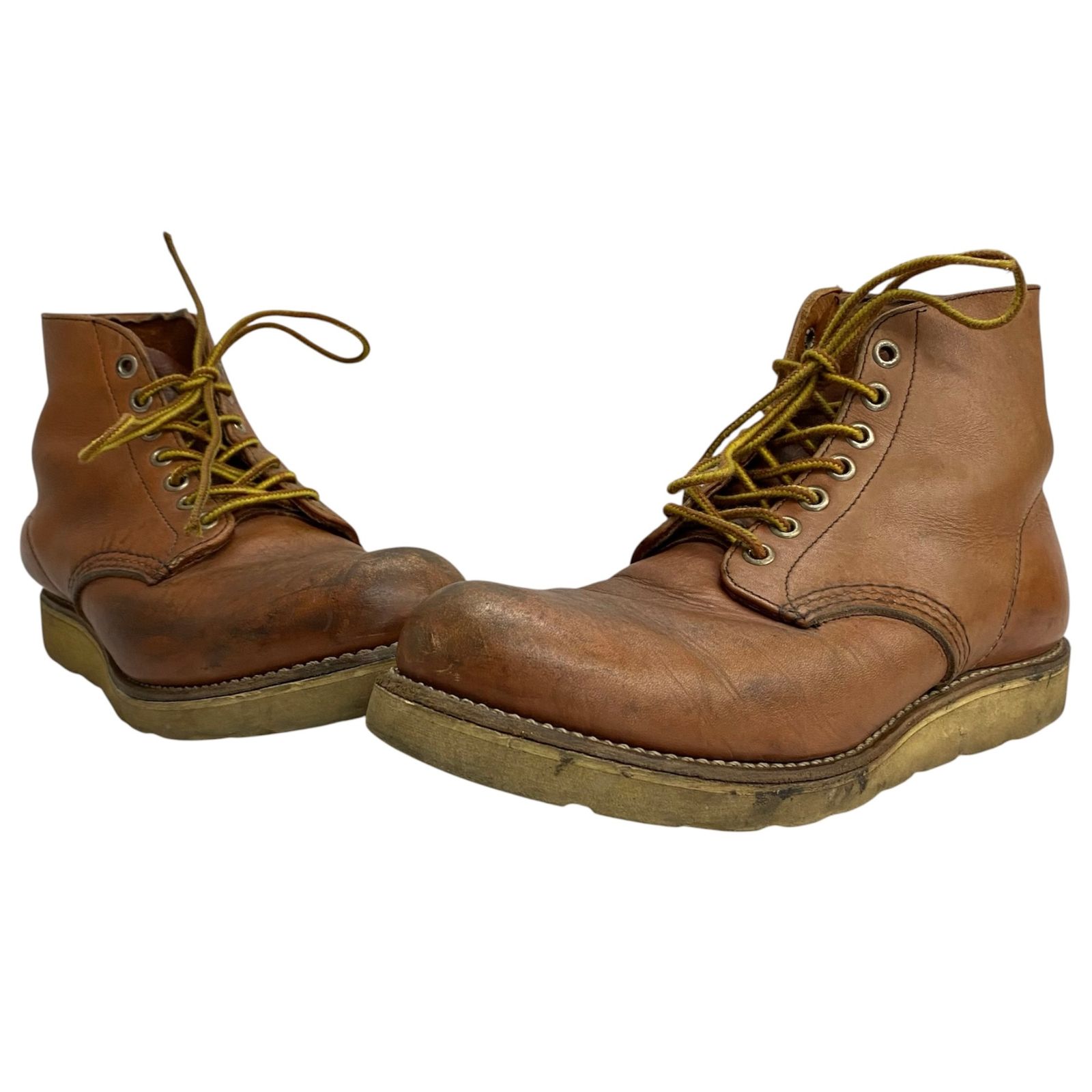レッドウィング RED WING 80's 四角犬タグ USA製 アイリッシュセッター 7D 8166 メンズ靴 ブーツ ワーク ブラウン 25cmサイズ 201-shoes1822 VB