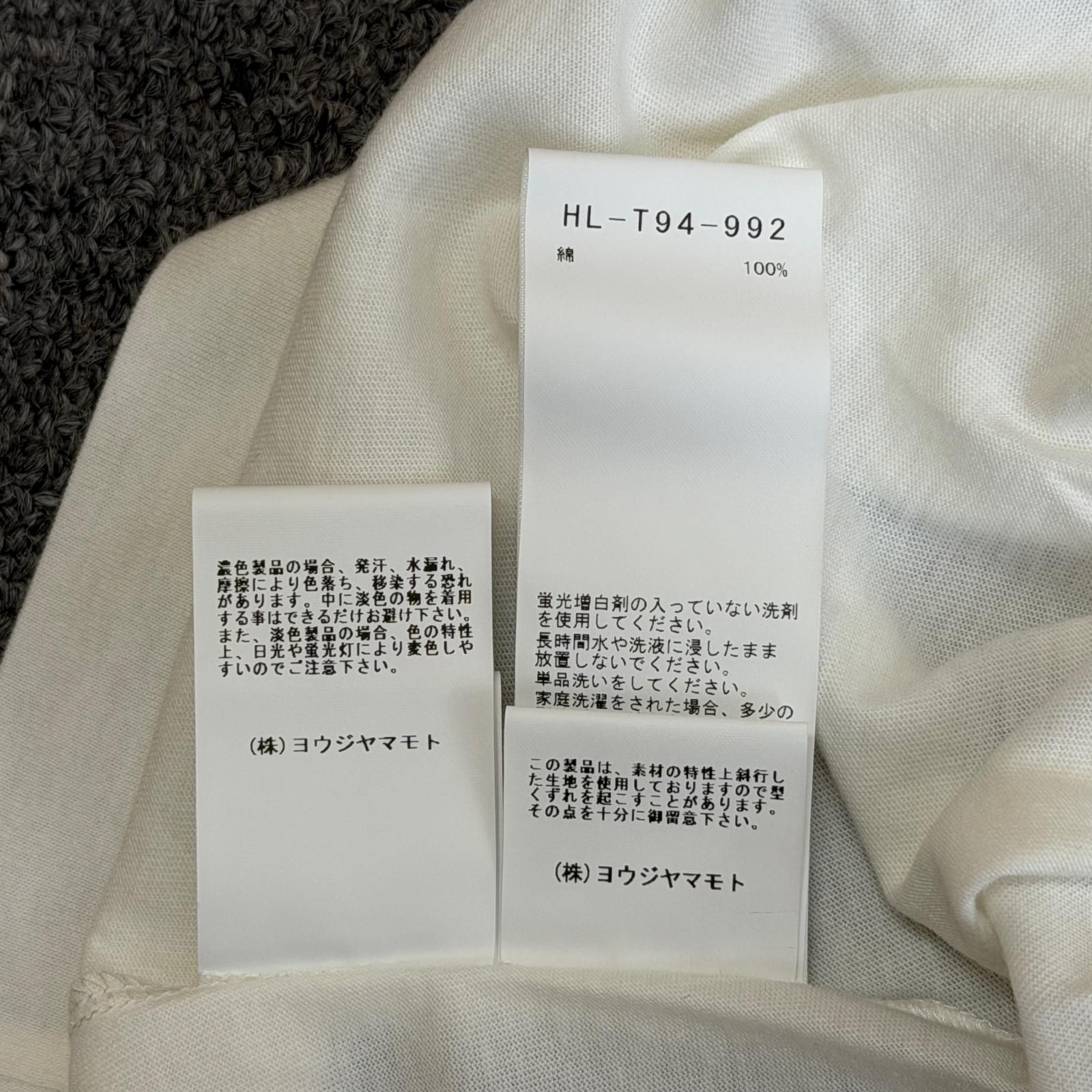 参考上代28600円 未使用 Yohji Yamamoto 25AW Short-sleeved printed T
