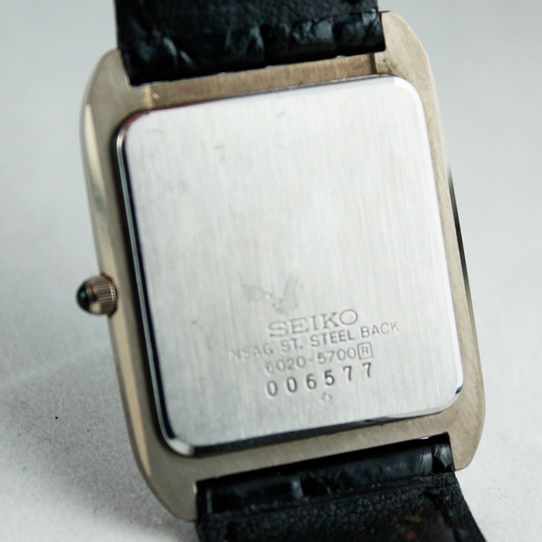 TTS-137 SEIKO DOLCE 6020-5700 80年代 クォーツ 超硬質合金 NSAG