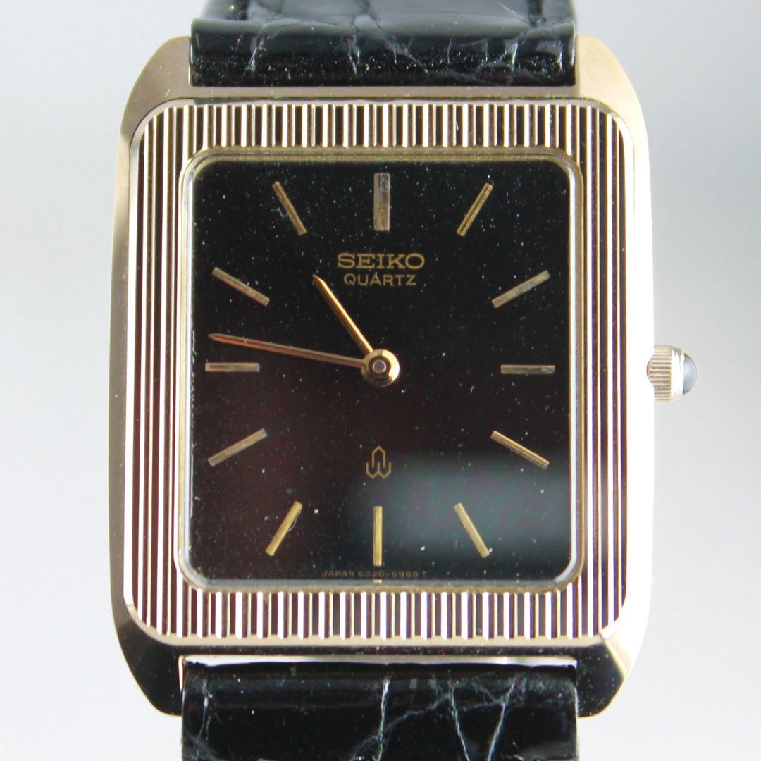 TTS-137 SEIKO DOLCE 6020-5700 80年代 クォーツ 超硬質合金 NSAG