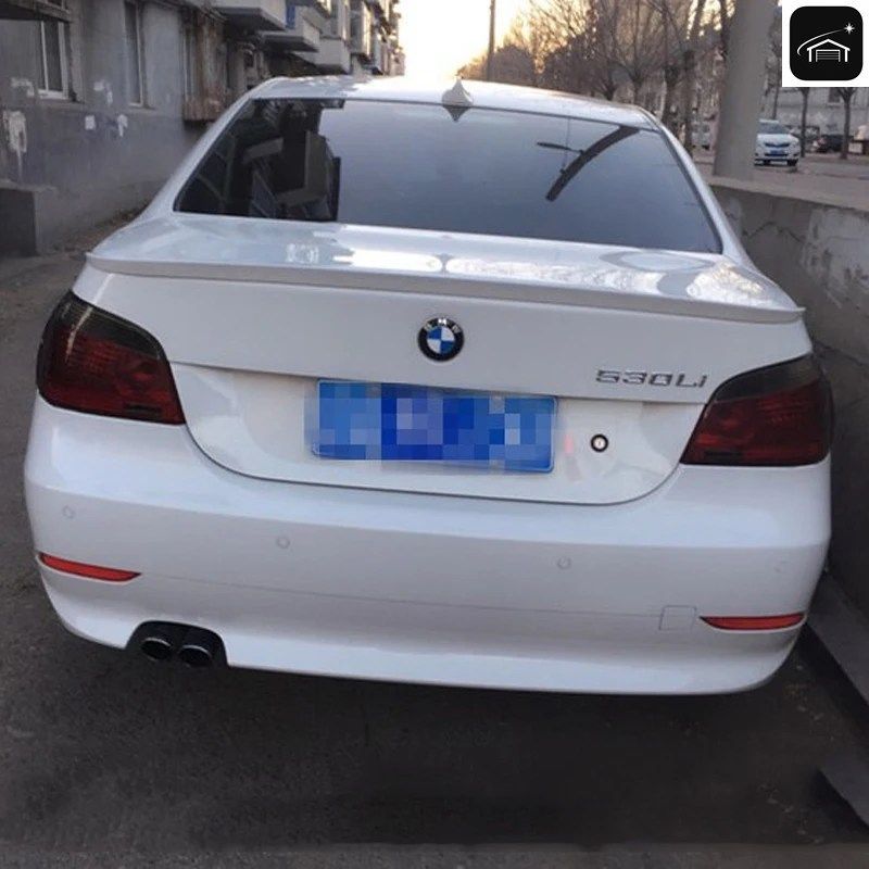 BMW E60 525I 528I 535I 550I 2004-2010 ABS樹脂製テールウィング 未塗装プライマーカラー リアトランク ブートリップスポイラー カスタム