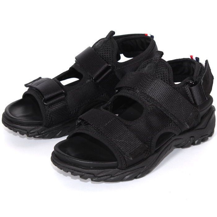 MONCLER モンクレール サンダル プチ トレイルグリップ ヴェラ PETIT TRAILGRIP VELA 4L00010 M6615 ブラック/999 36サイズ ストラップ メッシュ Vibramソール シューズ 靴 スニーカー KIDSライン