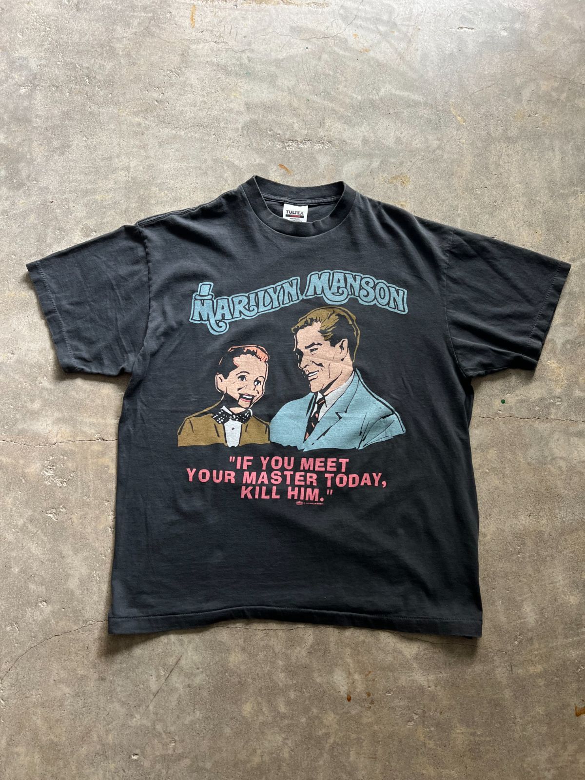 MARILYN MANSON マリリンマンソン Tシャツ TULTEX XL 黒 - メルカリ