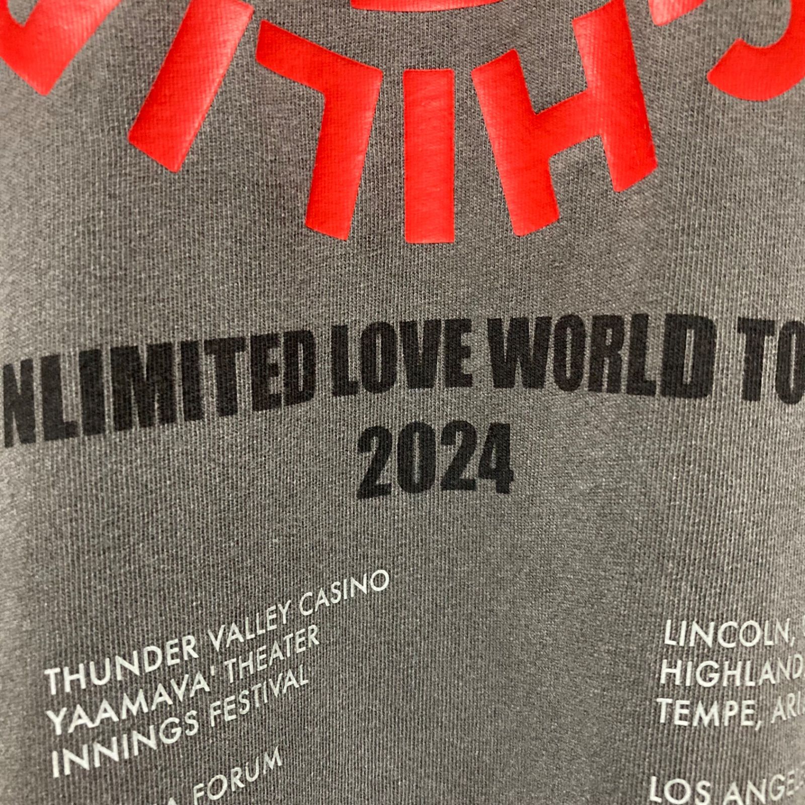 RED HOT CHILI PEPPERS Tシャツ XXL レッチリ ツアー 2024 - メルカリ