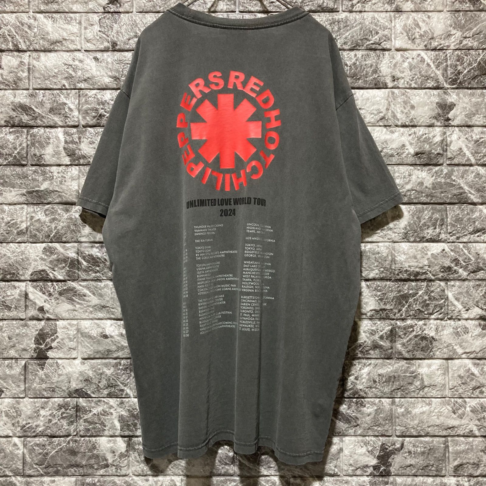 RED HOT CHILI PEPPERS Tシャツ XXL レッチリ ツアー 2024 - メルカリ