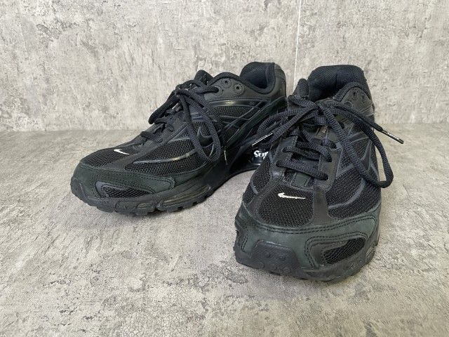 【中古】NIKE ﾅｲｷ SHOX RIDE 2 SP SUPREME BLACK/BLACK-DARK ASH ｼｮｯｸｽ ﾗｲﾄﾞ ｼｭﾌﾟﾘｰﾑ ﾌﾞﾗｯｸ 25.5CM 33967601