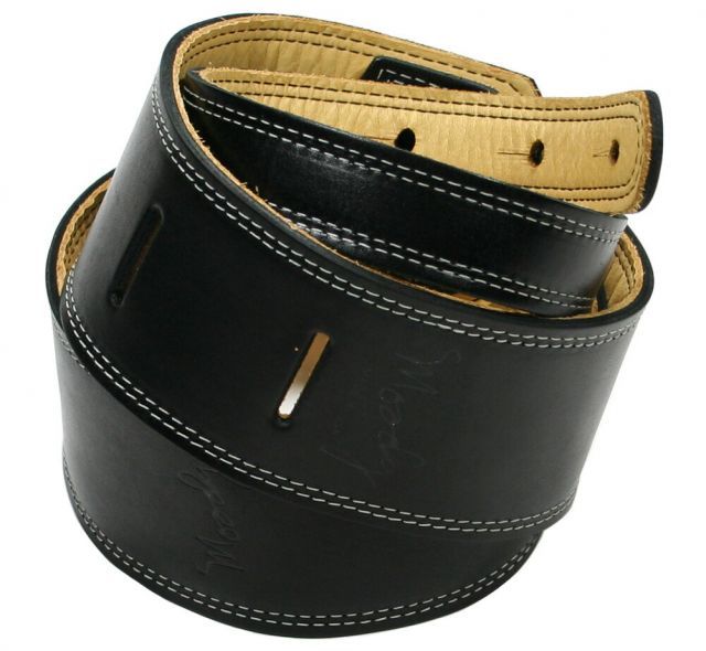 [Moody Leather] Leather Backed Guitar Strap [Standard / 2.5
