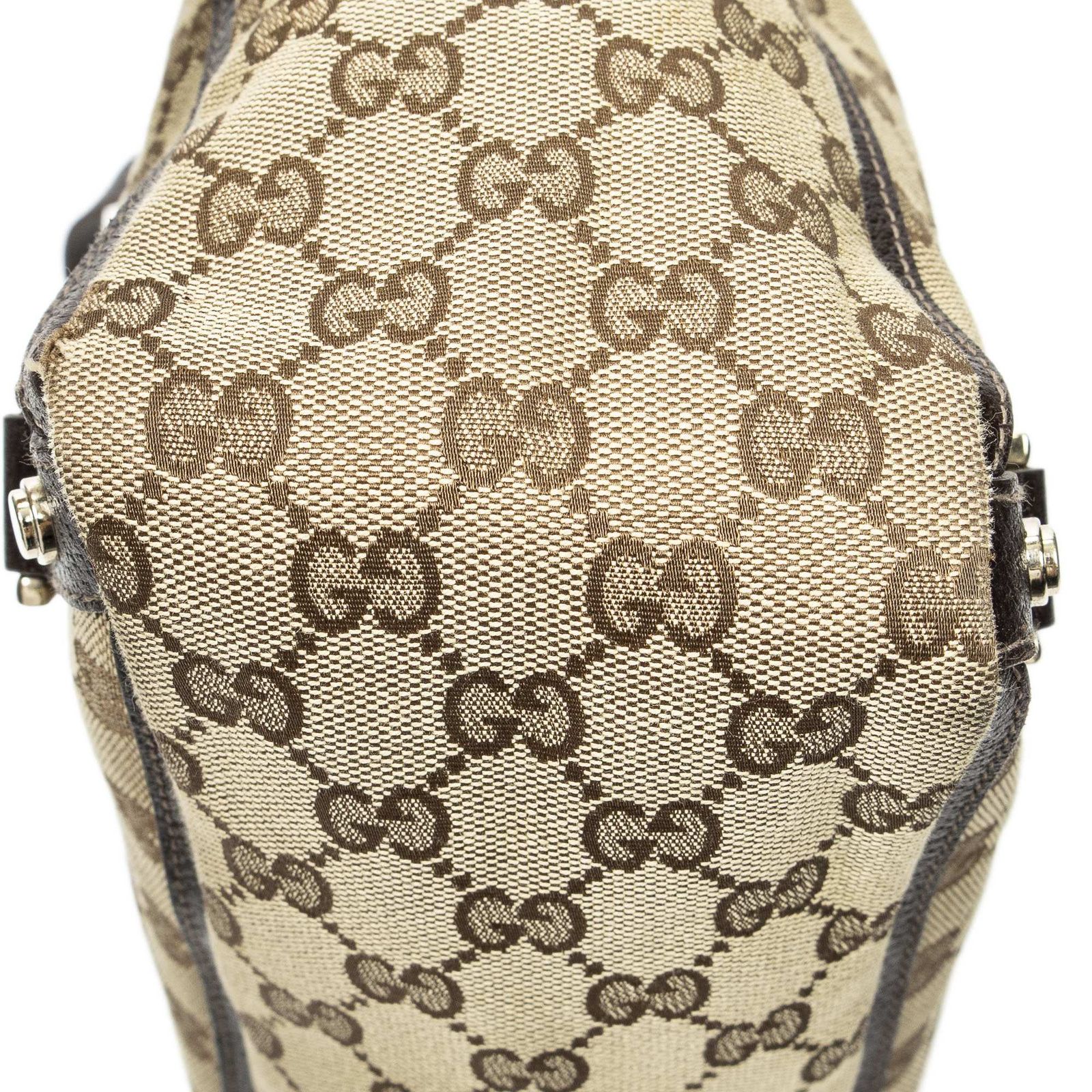 中古] GUCCI グッチラージ アビー D リング トートベージュGG