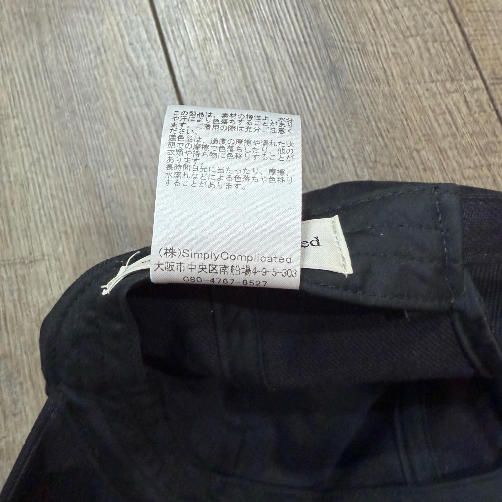 SIMPLYCOMPLICATED KARESANSUI CAP カレサンスイキャップ 帽子 