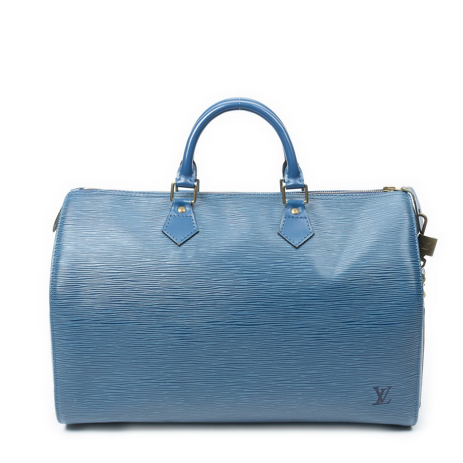 [中古] LOUIS VUITTON ルイヴィトンスピーディー青エピAB