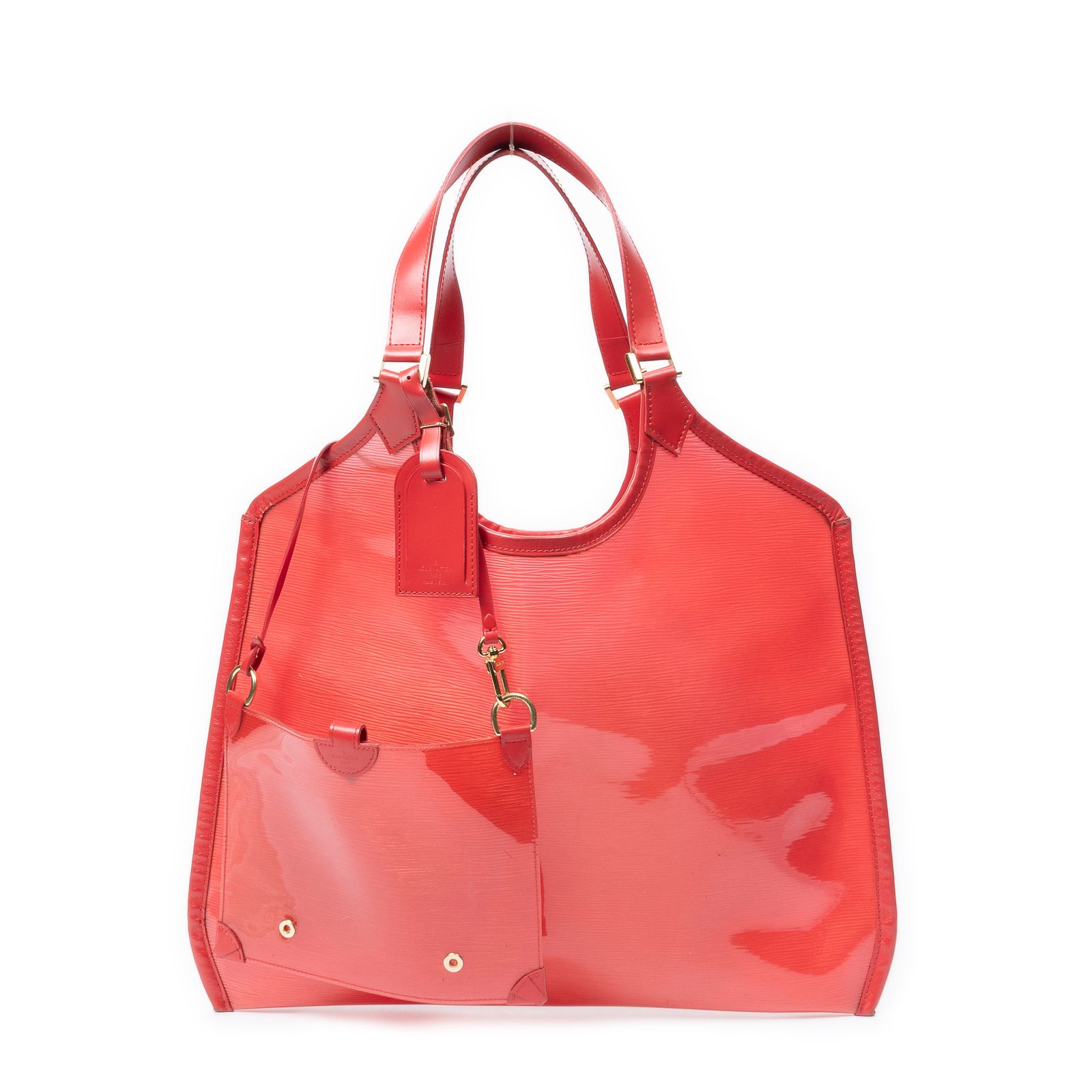 [中古] LOUIS VUITTON ルイヴィトンLagoon赤エピ・プラージュAB