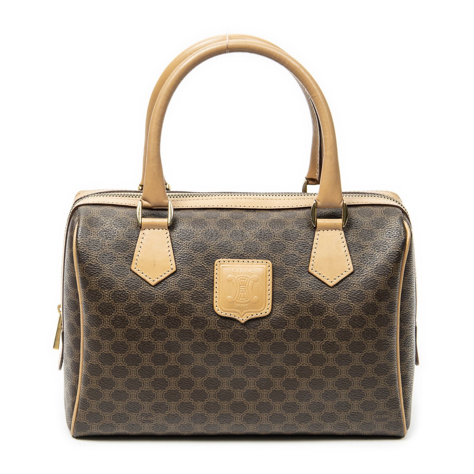 CELINE マカダム セリーヌ ボストンバッグ セリーヌヴィンテージ 
