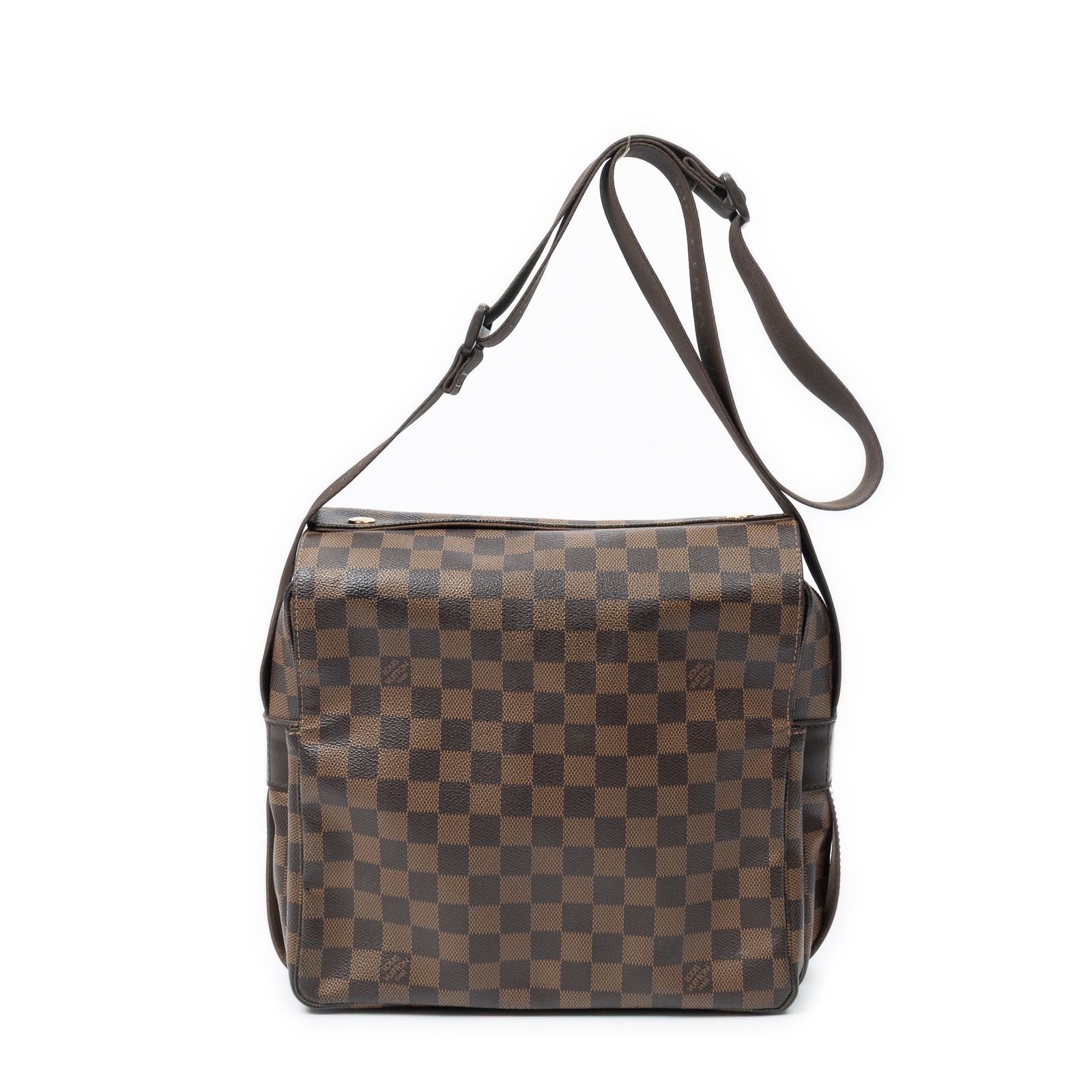 [中古] LOUIS VUITTON ルイヴィトンナヴィリオ茶色ダミエ エベヌAB