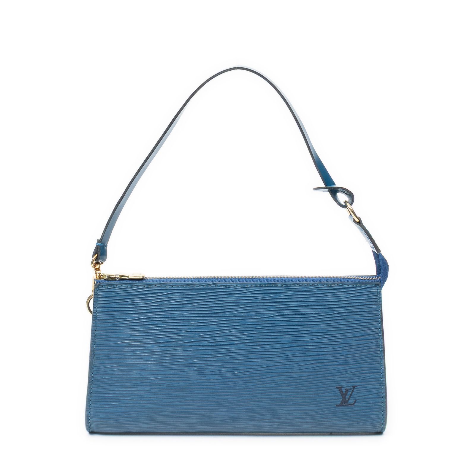 [中古] LOUIS VUITTON ルイヴィトンポシェット アクセサリー青エピA